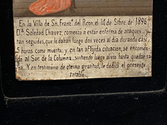 Bustos, Hermenegildo (1832-1907) "Retrato de Soledad Chávez" (muerta por 5 horas)