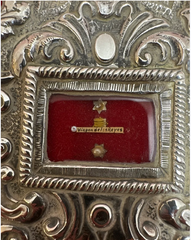 Reliquary Mid XXth Century Silver with 7 relics