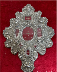 Reliquary Mid XXth Century Silver with 7 relics