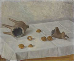 Anguiano, Raúl  (1915-2006) "Naturaleza Muerta con Nueces" 1948