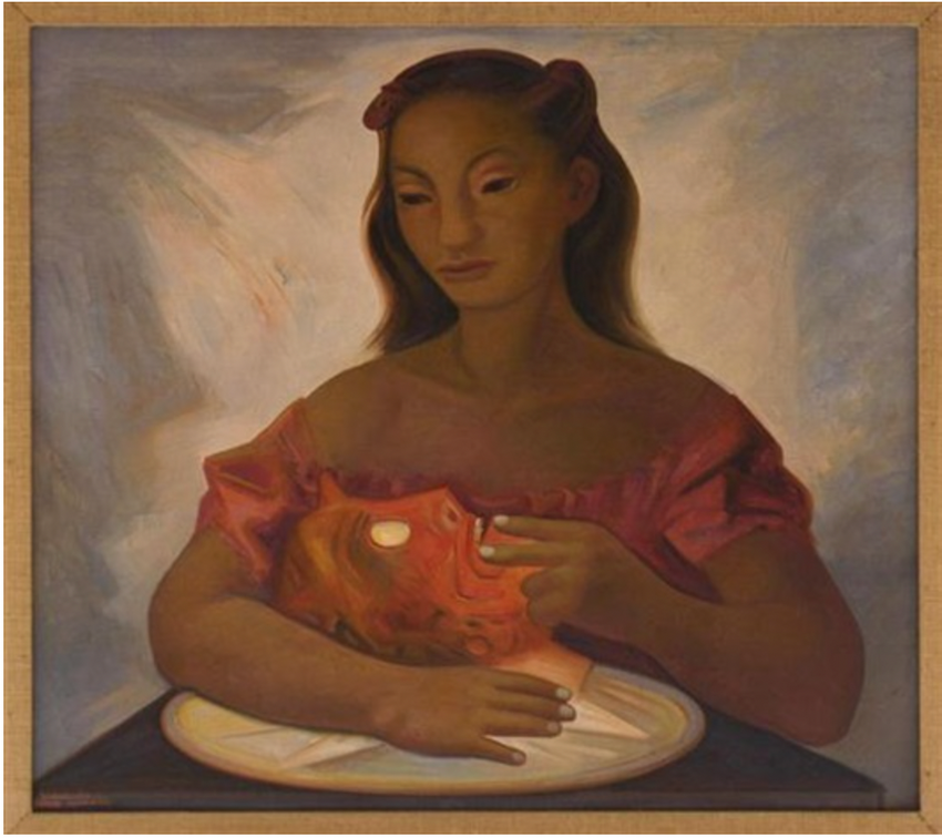 Guerrero Galván, Jesús (1910-1973); "Salomé y San Juan Bautista" (1953)