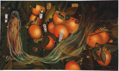 Gálan, Julio  (1958-2006); "Relámpagos Naranjas" 1989