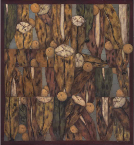 ORDOÑEZ SYLVIA, (1956), "Plátanos, naranjas y cielo (1994)