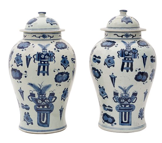 Porcelaine Jars, 19th Cent. China