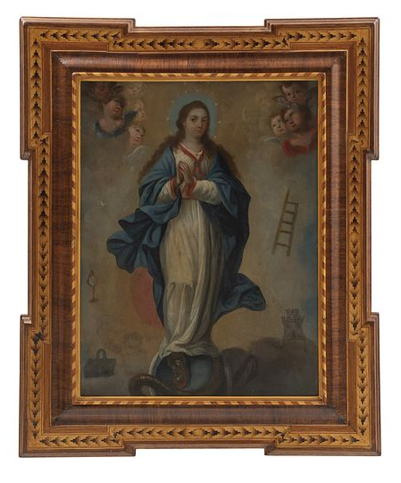 Anonymous, Virgin, "Tota Pulchra", 18th Cent. México