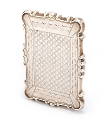 English Card Case, Silver 19th Century