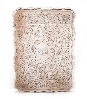 Victorian Silver Card Case