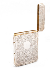 Victorian Silver Card Case