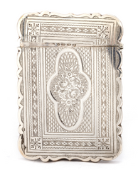 Victorian Silver Card Case