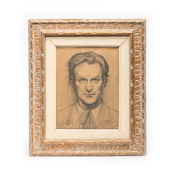 Aules F.D., 1936; "Portrait", pencil on paper, signed