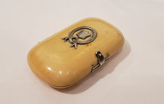 Bone and Sterling Silver Coin Purse, French 18th Century