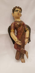 Paper Mache angel with tin wings