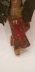 Paper Mache angel with tin wings