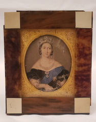 Miniature painting of woman in a crown