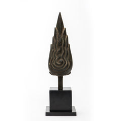 Bronze Buddha Flame on Stand