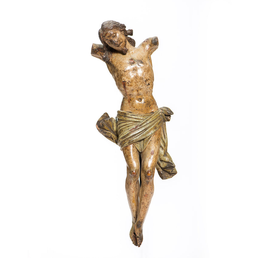 Carved Crucified Christ Figure