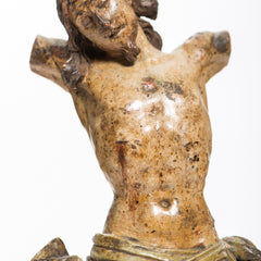 Carved Crucified Christ Figure