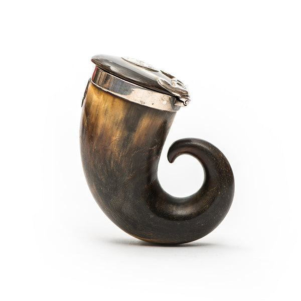 Silver Top Snuff Horn