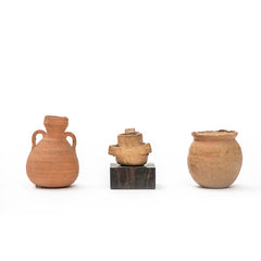 Ancient Middle East Minature Pottery, set of 3