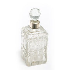 Etched Lead Crystal Perfume Bottle