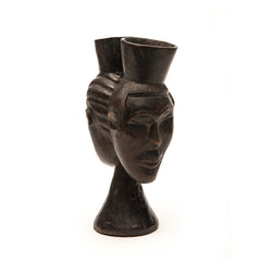 KUBA CEREMONIAL CUP, D. R. OF CONGO, AFRICA Double Headed