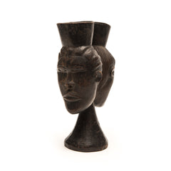 KUBA CEREMONIAL CUP, D. R. OF CONGO, AFRICA Double Headed