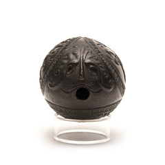 French Engraved Coconut Shell "Charles XII Roi de Suede" (Charles the 12th king of sweden)