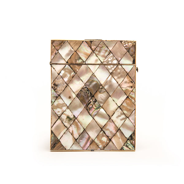 Card Case, Mother of Pearl and Abalone