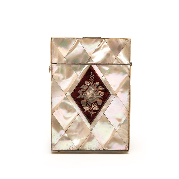 Card Case, Mother of Pearl and Tortoiseshell