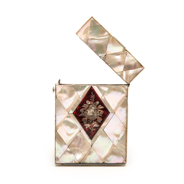 Card Case, Mother of Pearl and Tortoiseshell