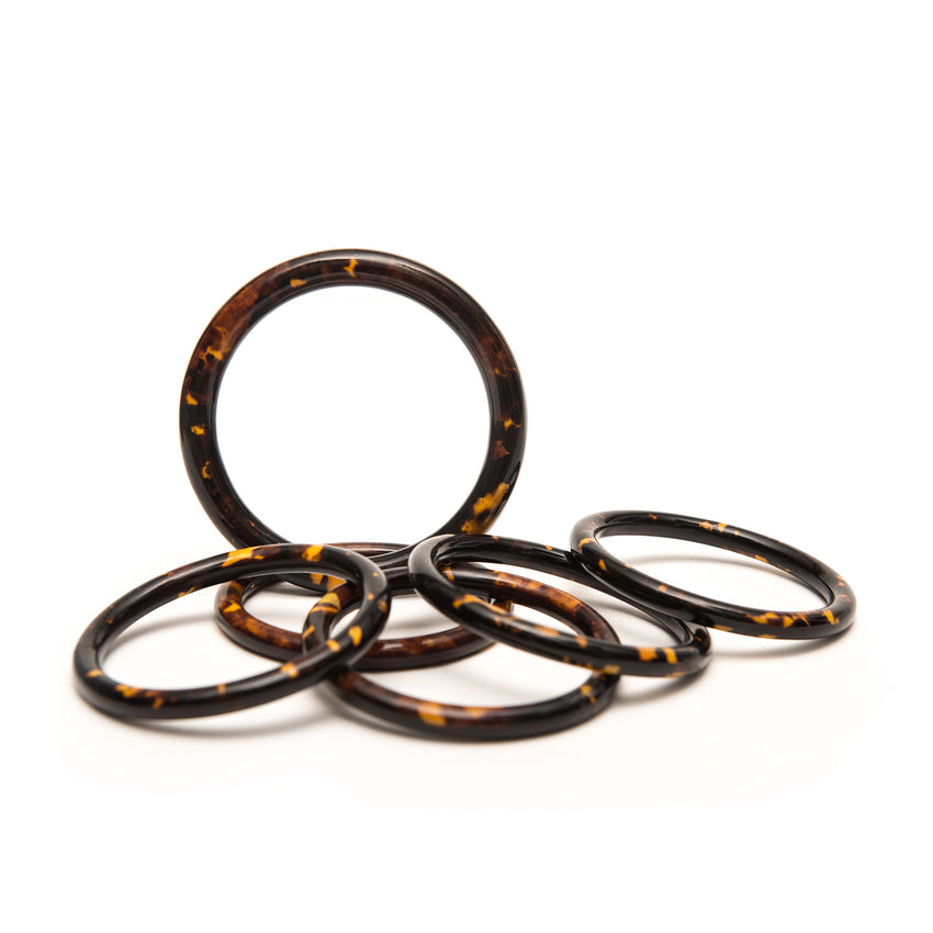 Bangles (lot of 5), Tortoiseshell