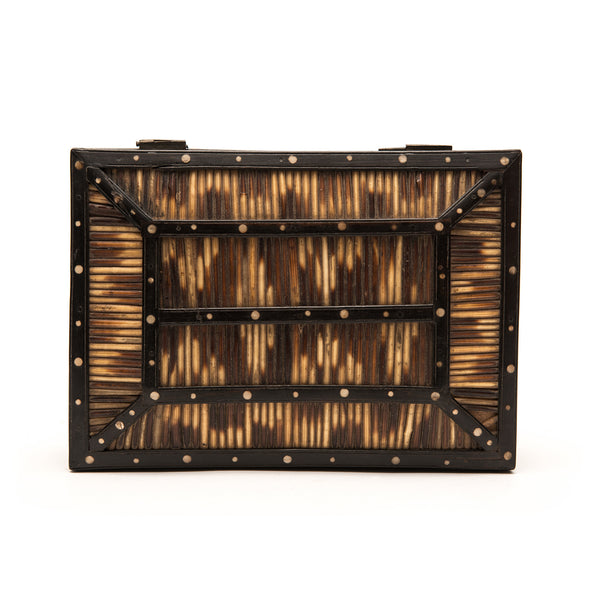 Box, Rectangular, Porcupine Quills and Ebony, "Ceylan"