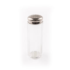 Talc Shaker, Crystal and Silver Plate