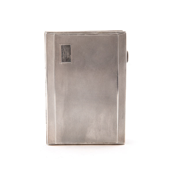 Cigarette Case, 1942 Sterling Silver and Gold Plate