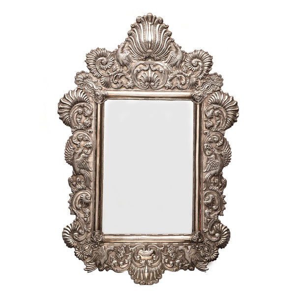 Colonial Style Sterling Silver Mirror Frame