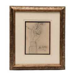 Cocteau, Jean; Hand with Pencil and Cigarette