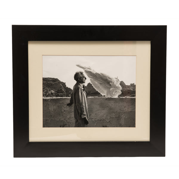 Cocteau,  Jean; Original Photo of with Sphinx by Lucien Clergue, Les Baux en Provence, 1959