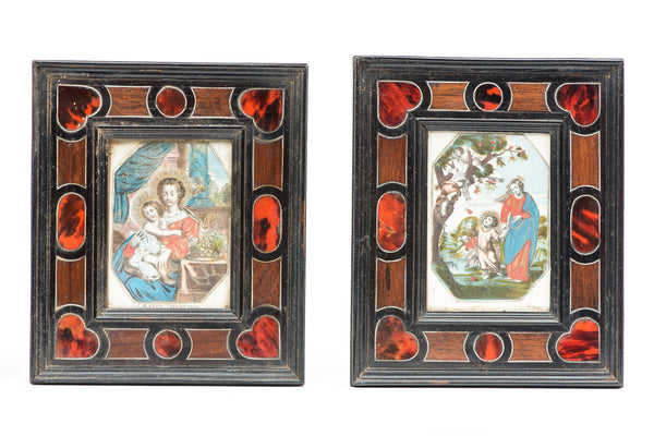 Ebony and Tortoiseshell frames, 17th Century Spanish, set of 4