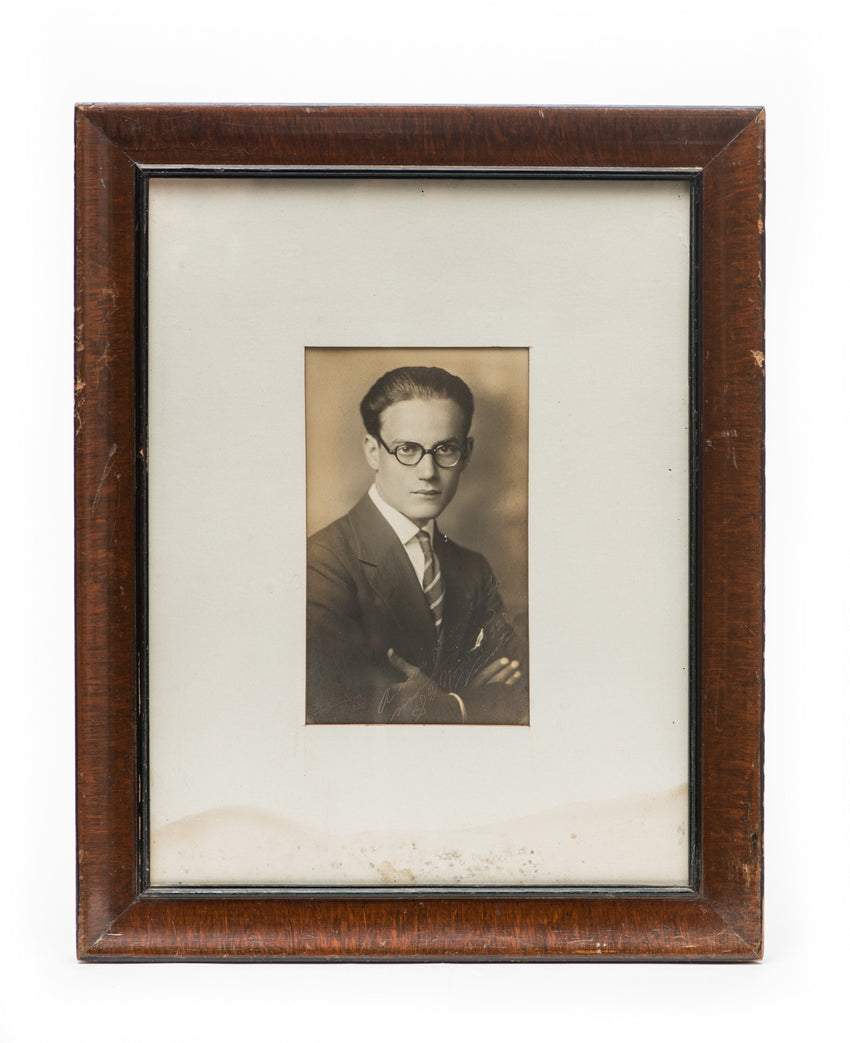 Vintage Picture of Young Man with Glasses