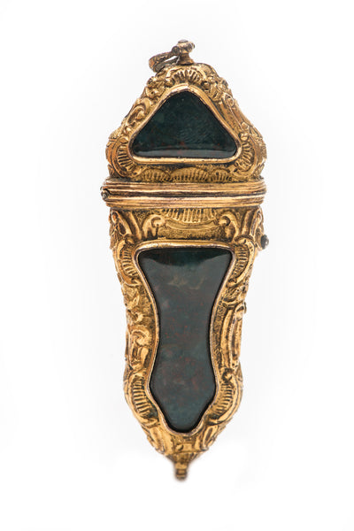 Brass Etui with Jasper Stone