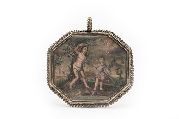 St. Sebastian Reliquary, copper and silver. c.1700, France