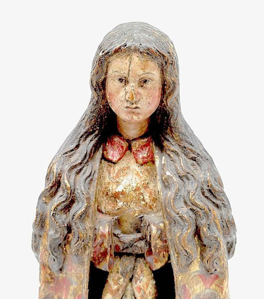 Carved Immaculate Conception Virgin, 18th Century, French