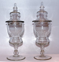 Pair of French Candy/Apothecary Jars