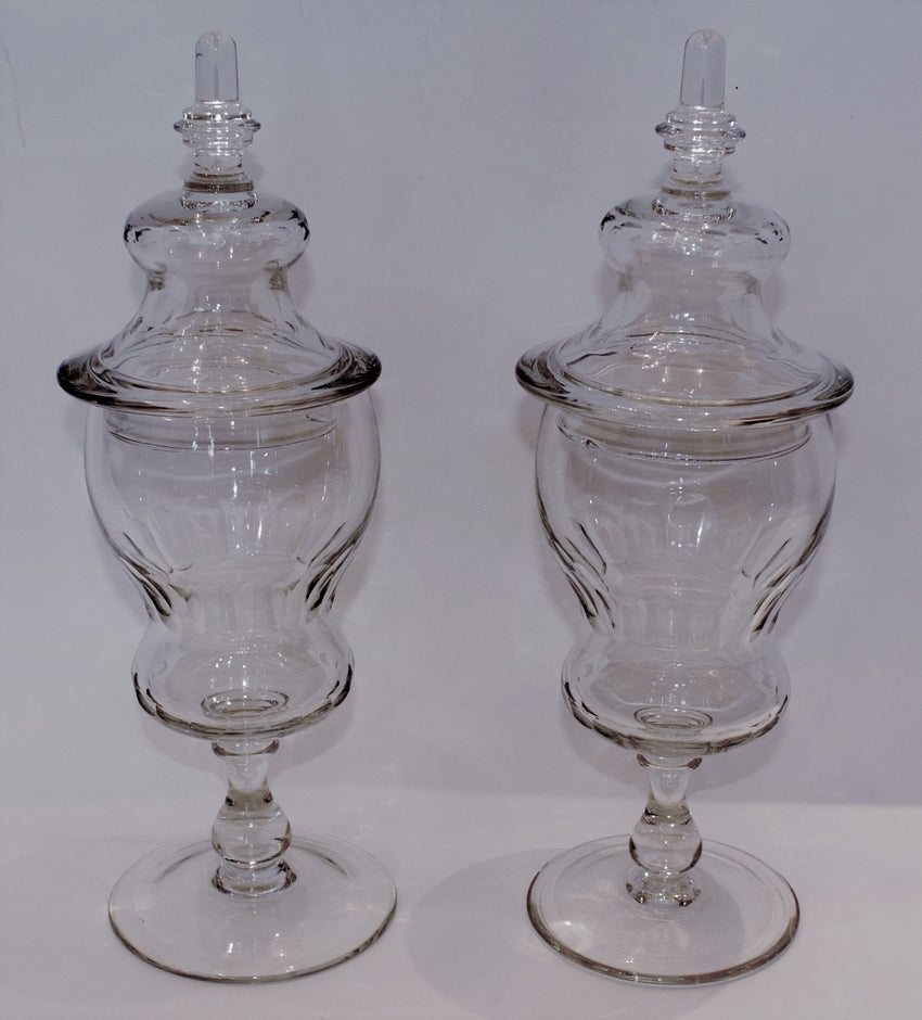 Pair of French Candy/Apothecary Jars