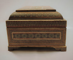 Micro Mosaic Geometric Sadeli Craft Box, Museum Quality