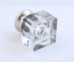 Sterling Silver and cut crysTal inkwell