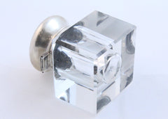 Sterling Silver and cut crystal inkwell