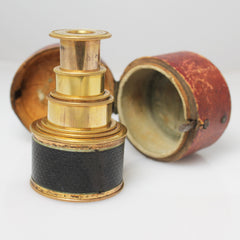 Victorian Pocket Telescope in its Leather Case