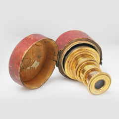 Victorian Pocket Telescope in its Leather Case