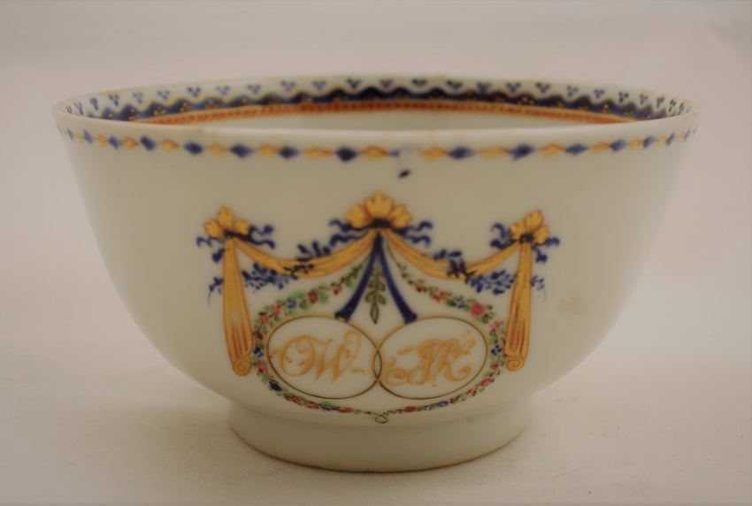 Chinese armorial tea bowl